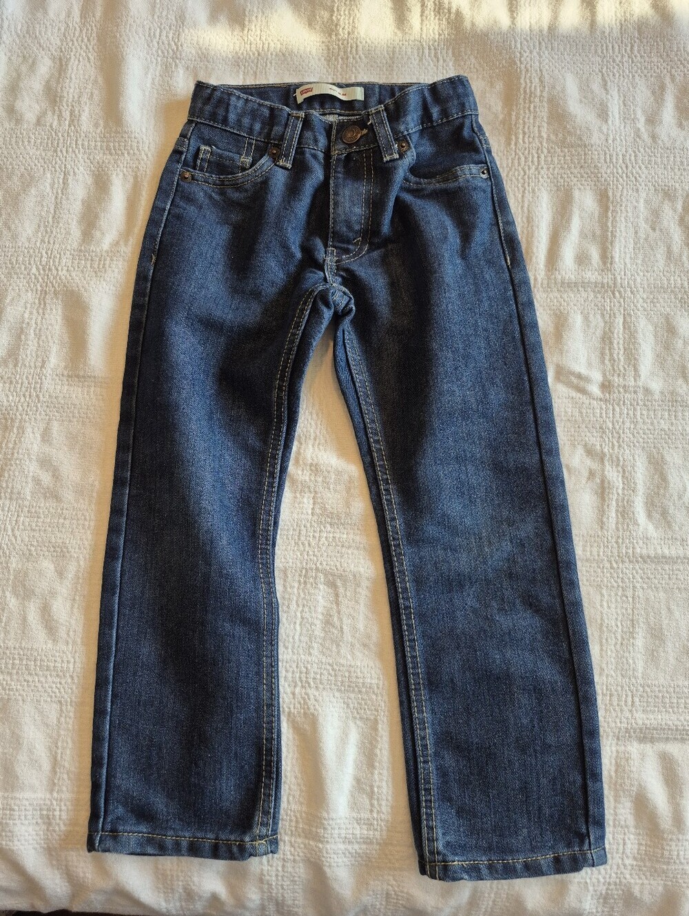 Levi's boys size 5 blue 511 Slim adjustable waist EUC
